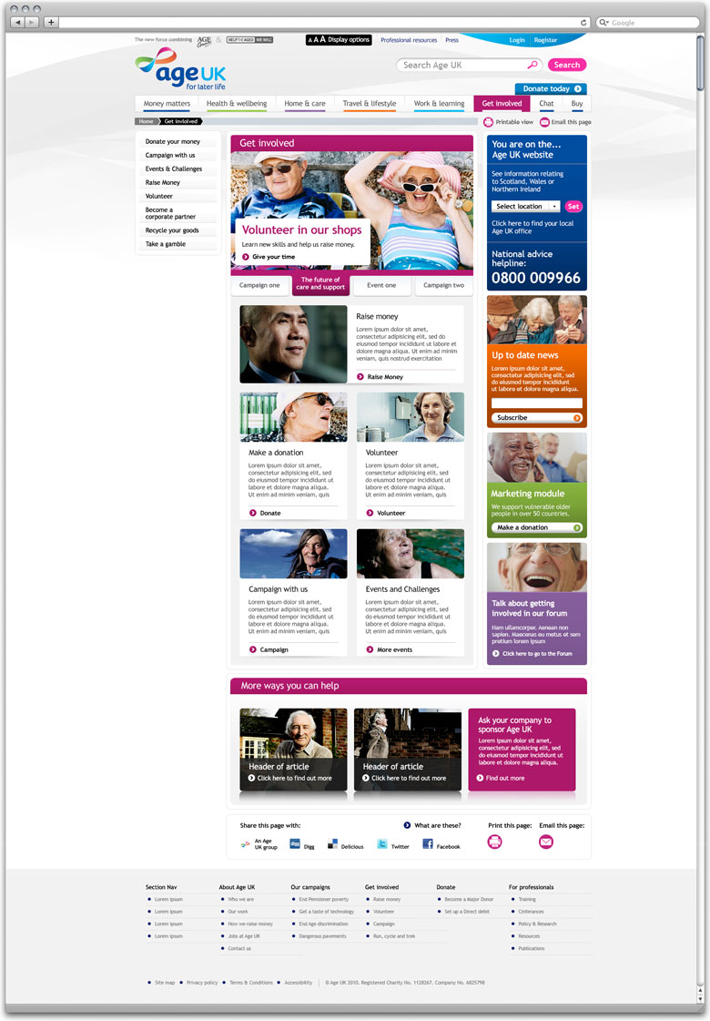 AgeUK website