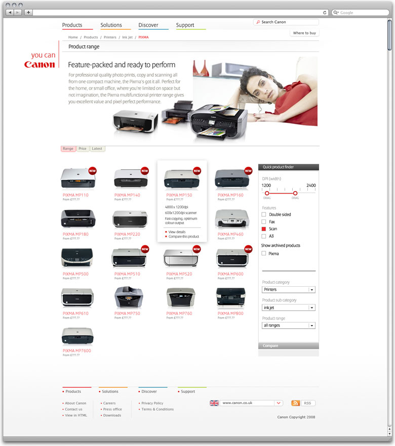 Canon website