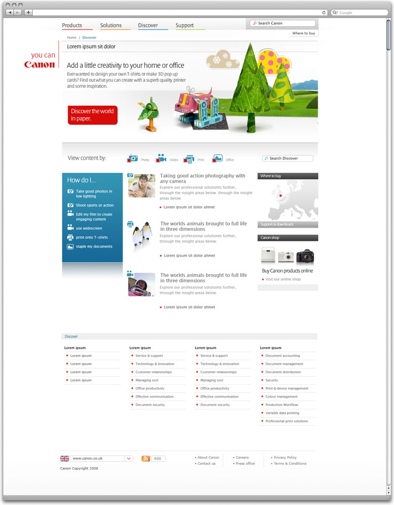 Canon website