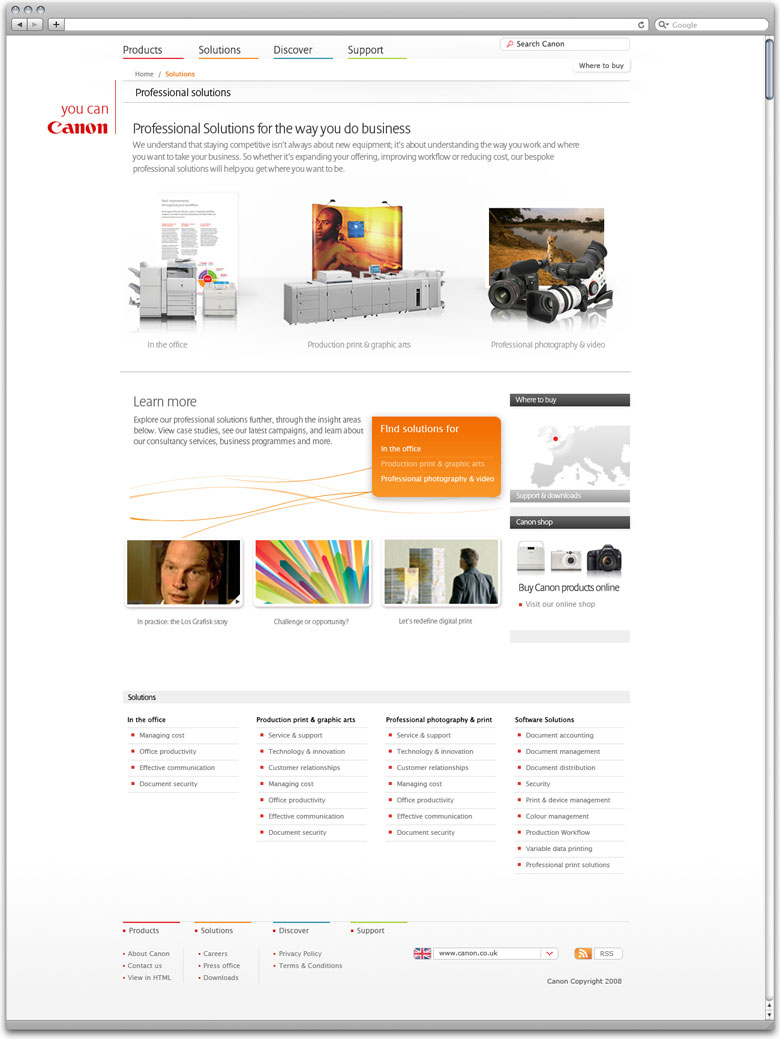 Canon website